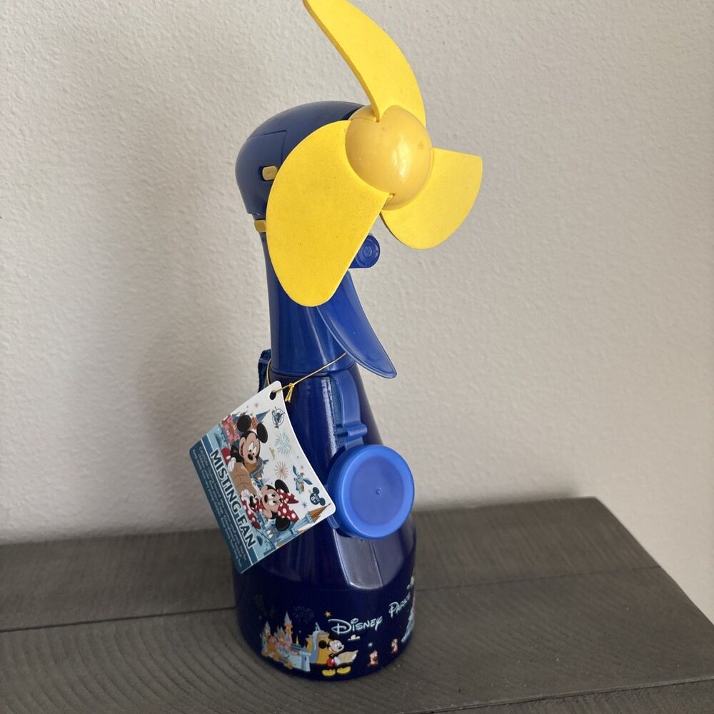 Disney Parks Mickey Mouse Misting Fan Cooling Water Spray Bottle W/ Lanyard NEW